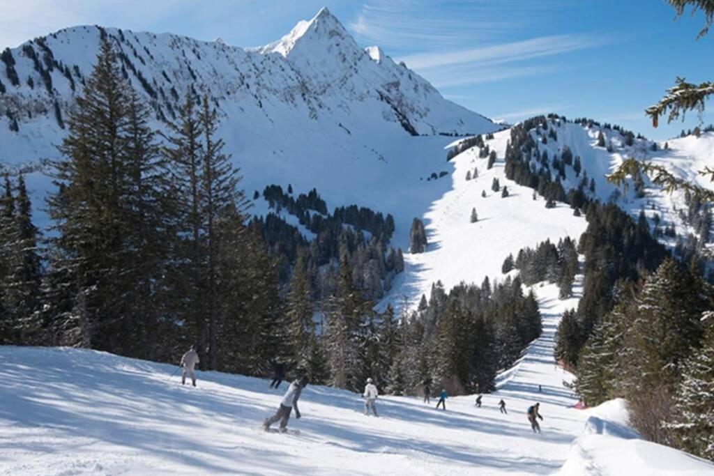 Les Cimes, Chaleureux Studio 4 Pers, 50M Du Telecabine, Vue Degagee Sur Les Pistes, Draps Non Compris Saint-Jean-dʼAulps Eksteriør bilde