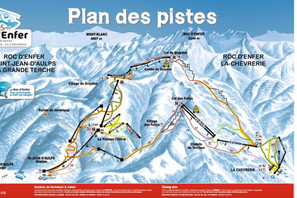 Les Cimes, Chaleureux Studio 4 Pers, 50M Du Telecabine, Vue Degagee Sur Les Pistes, Draps Non Compris Saint-Jean-dʼAulps Eksteriør bilde